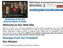 Tablet Screenshot of pa-pa.ca